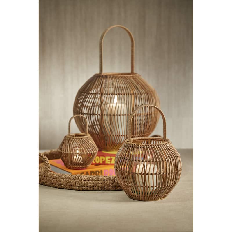 Teramo Rattan Woven Decorative Lantern