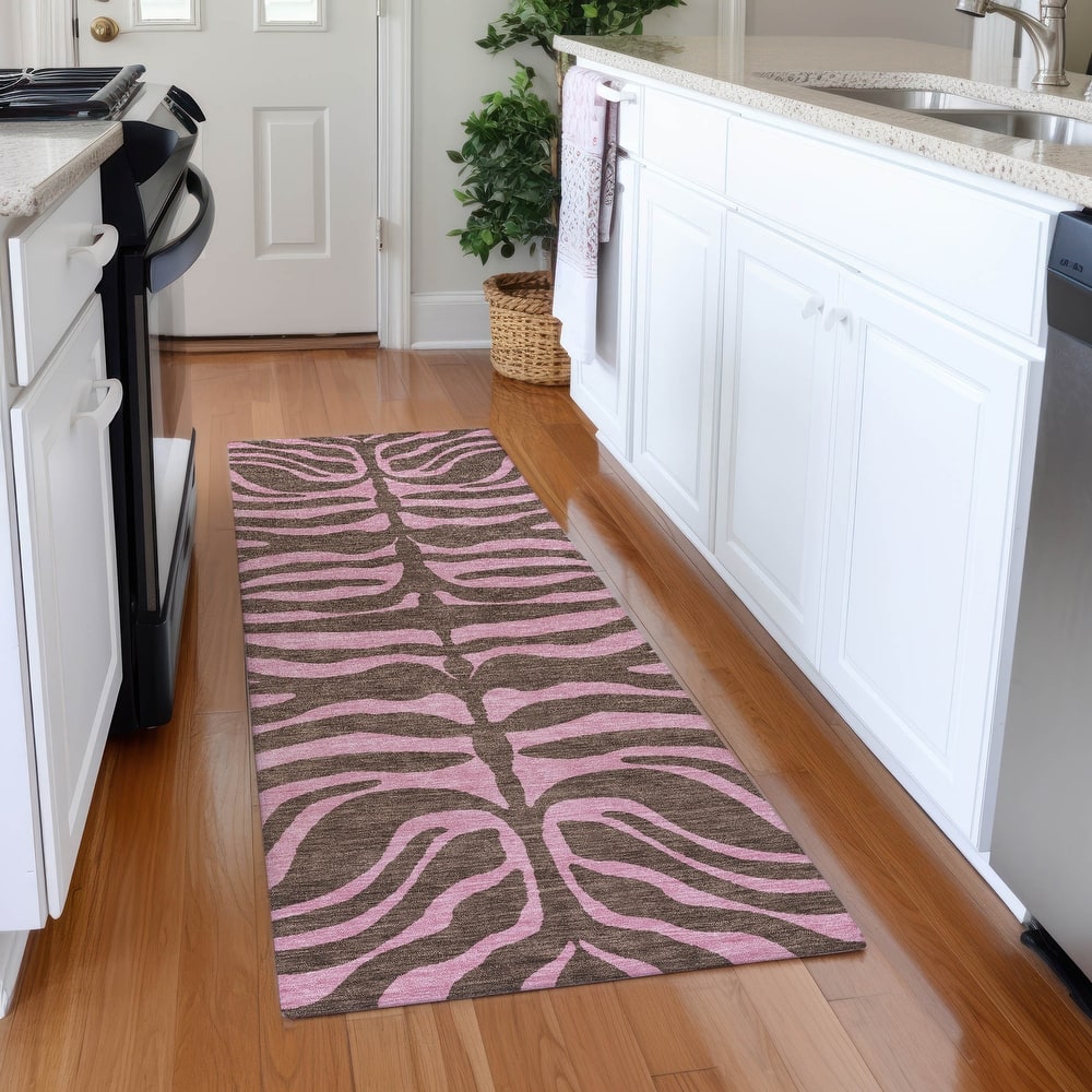 Premium Washable Super Soft Modern Zebra Print Mayfield Rug