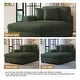 preview thumbnail 4 of 11, Modern Corduroy Indoor Chaise Lounge Couch with Pillows