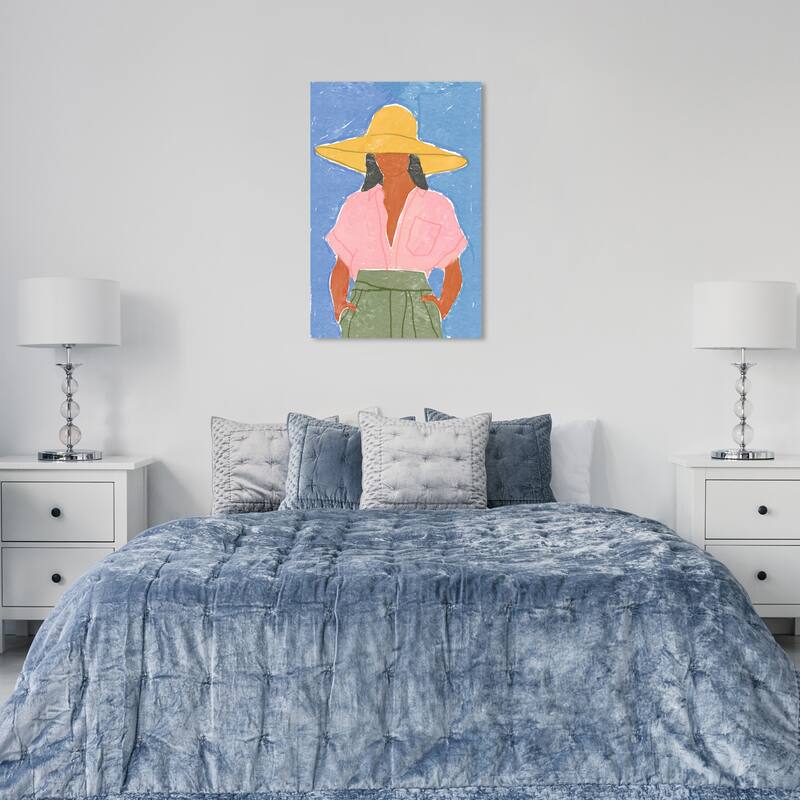 Wynwood Studio Canvas World and Countries Farmer Boss Outfit Blue and Pastel Blue Traditional Wall Art Canvas Print - 36 x 24
