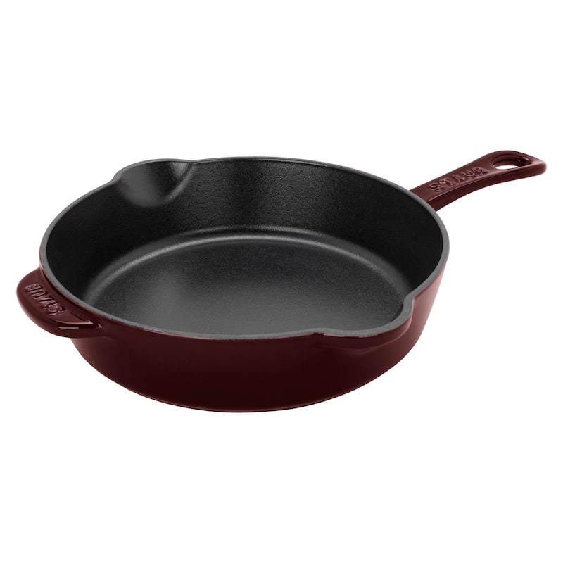 STAUB Cast Iron 8.5-inch Traditional Deep Skillet