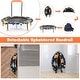 preview thumbnail 10 of 10, 36''Convertible Swing & Trampoline Set Toddler Kids Fitness Rebounder