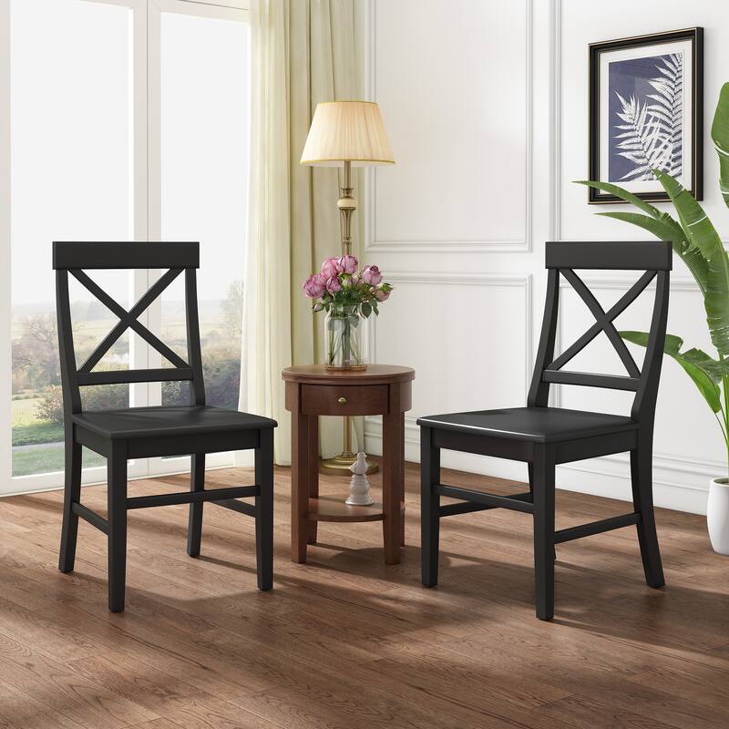 Multi-Purpose Dining Chairs Vintage Country Dining Chairs Black
