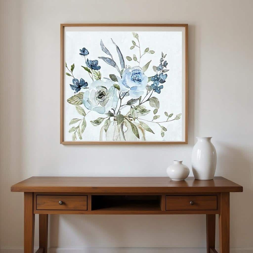 HomeRoots Set Of Two Petite And Sweet Brown Framed Wall Art