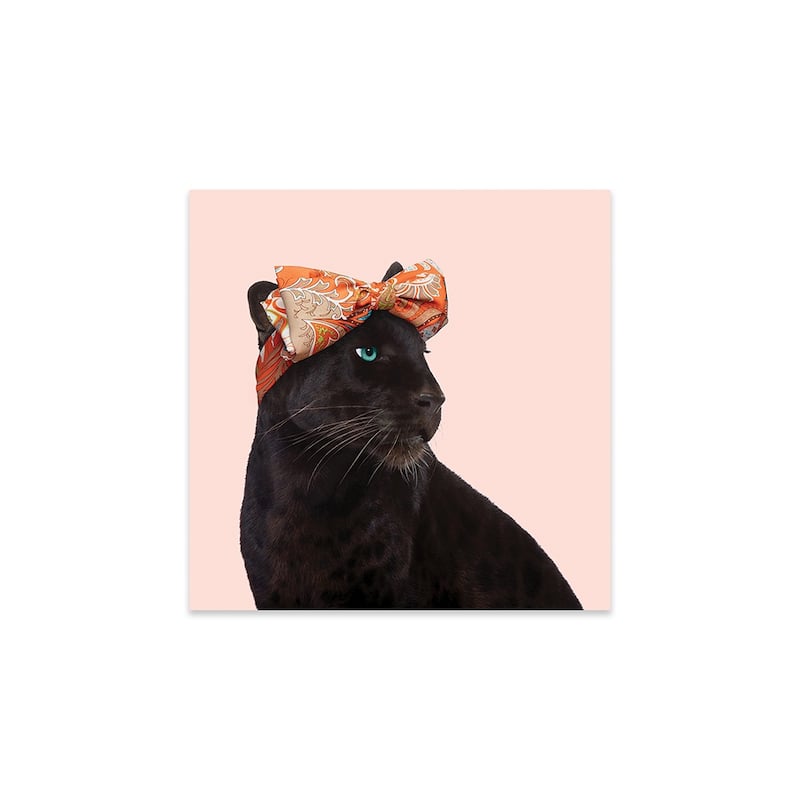 Fashion Panther Print On Acrylic Glass by Paul Fuentes - 24x24x0.25