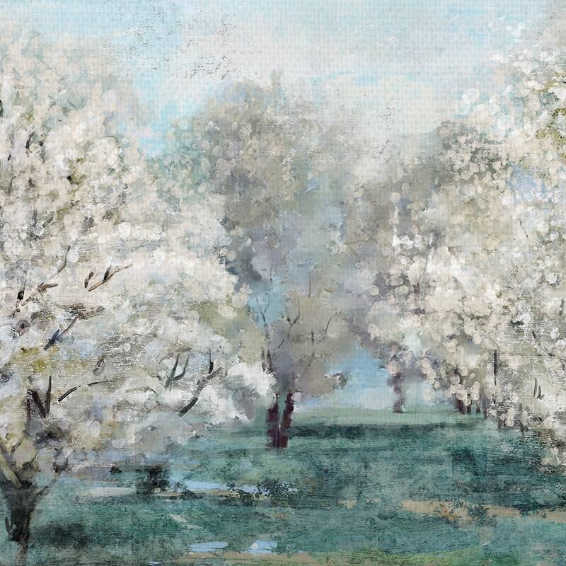 Flowering Trees by Studio Arts Canvas Art Print