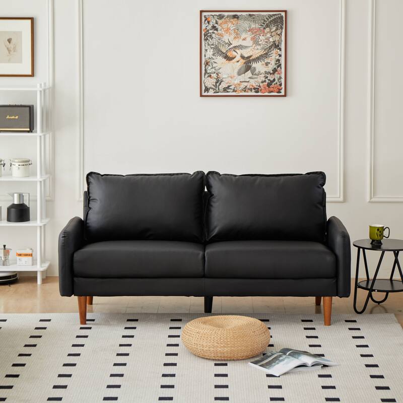 Faux leather 2 Piece Loveseat and Sofa Living Room Set