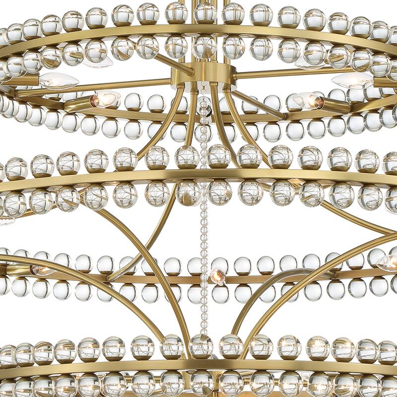 Crystorama Lighting Group CLO-8000 Clover 24 Light 48" Wide Ring