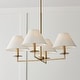 preview thumbnail 3 of 7, Gilda 4-Light Chandelier - 29.75"W x 19.75"H
