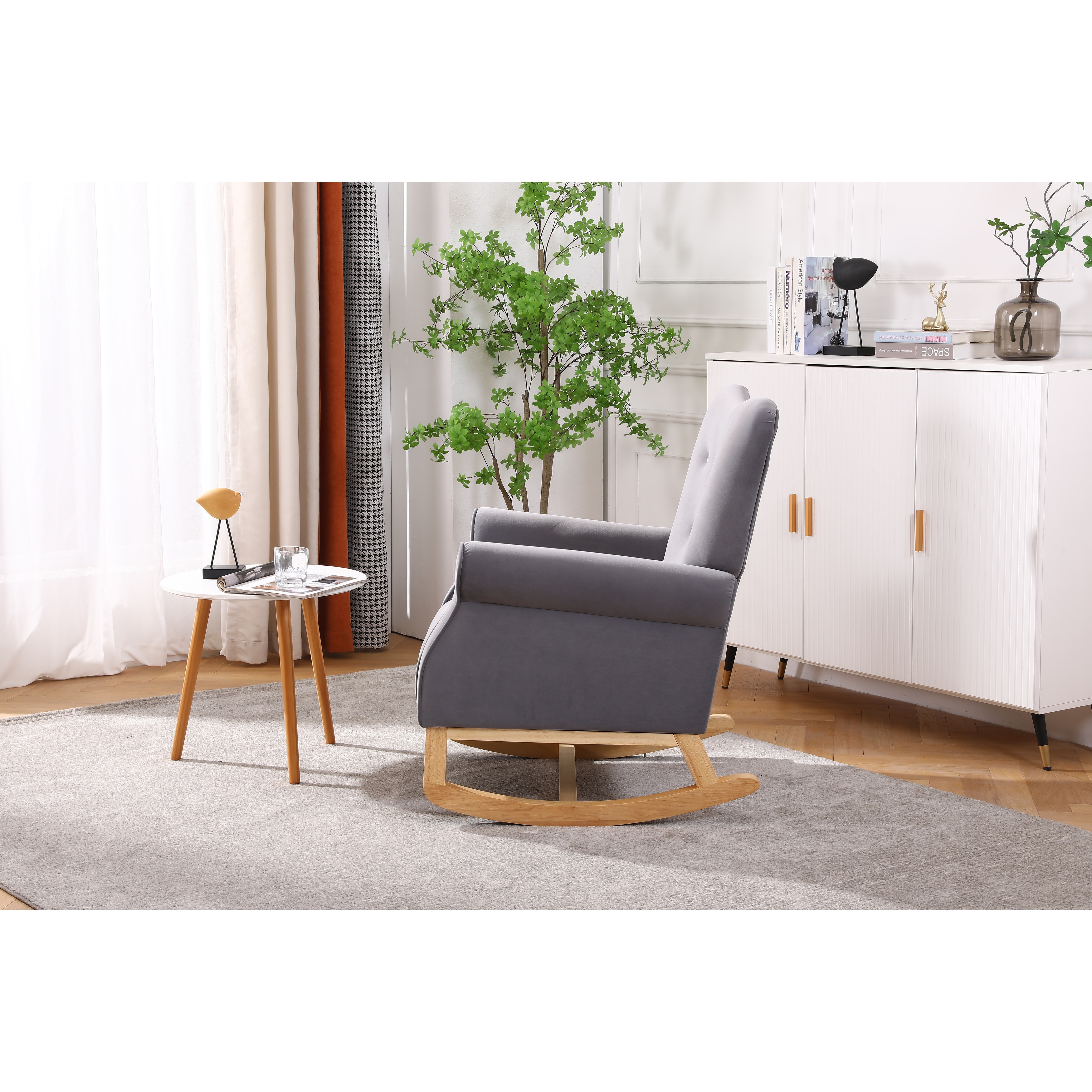 Velvet nursing top chair