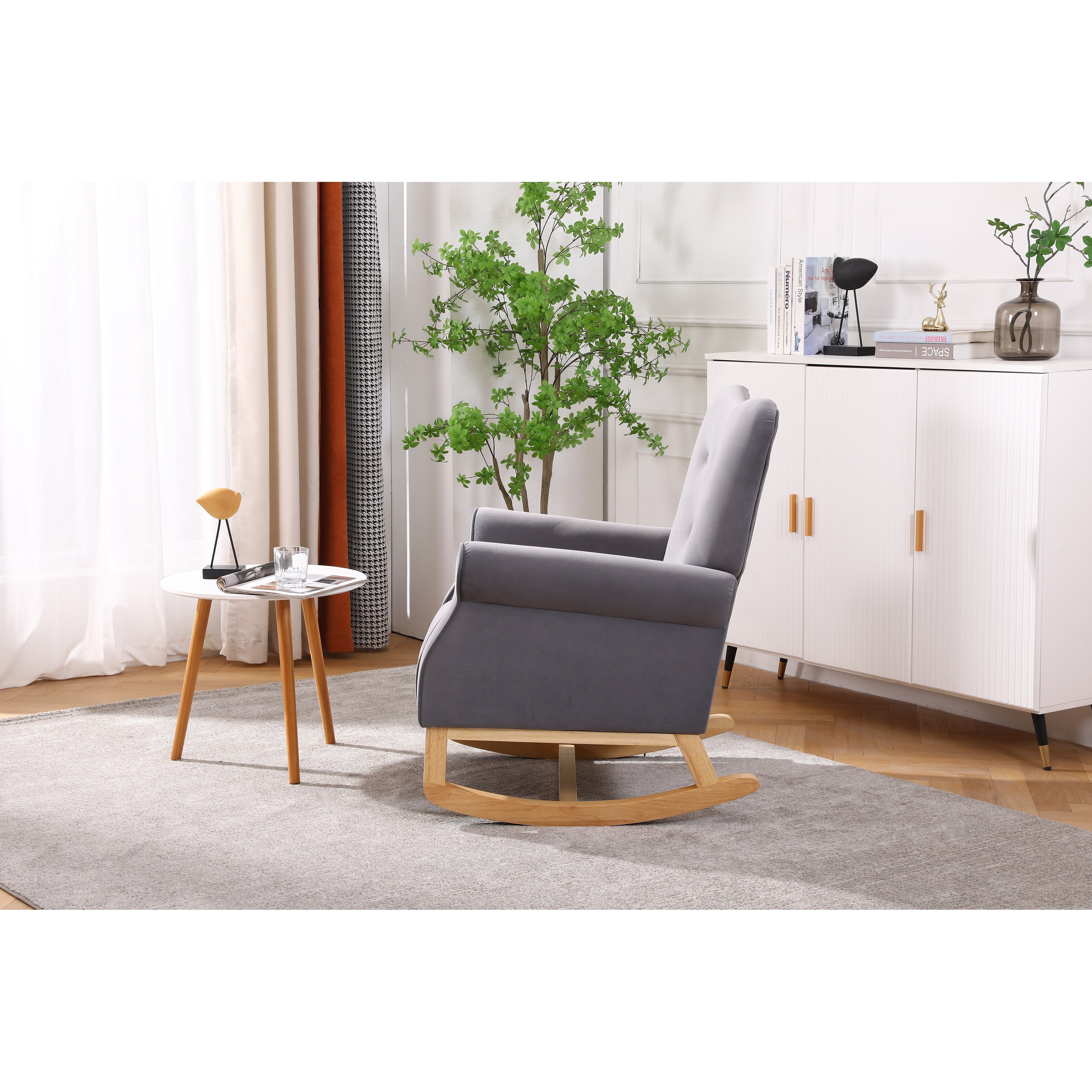 Small modern rocking shop chair
