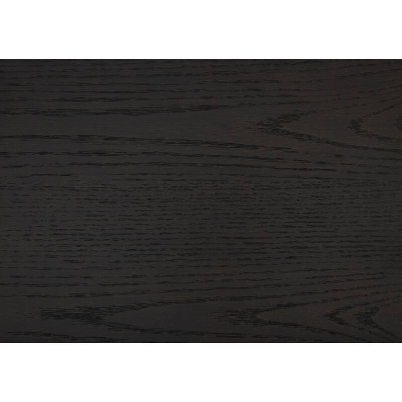 Chas 62 Inch Dresser, 7 Drawers Brass Bar Handles, Charcoal Black Wood