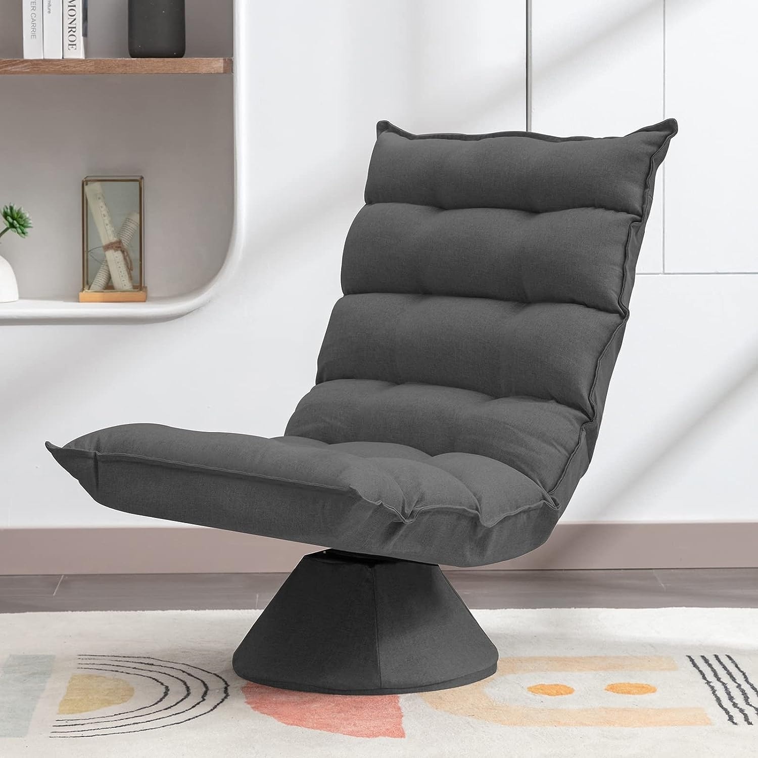 Recliner chair with back support outlet