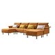 preview thumbnail 28 of 35, Mid-Century Suede Seat Sofa for Living Room