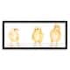 preview thumbnail 1 of 22, Stupell Baby Chick Trio Watercolor Portrait Kids' Wild Animals Framed Wall Art - Yellow 30 x 13 - Black