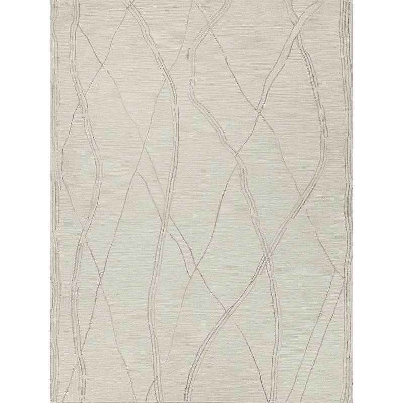 Exquisite Rugs Tangiers Handmade Hand-tufted New Zealand Wool on Canvas Ivory/Beige Area Rug