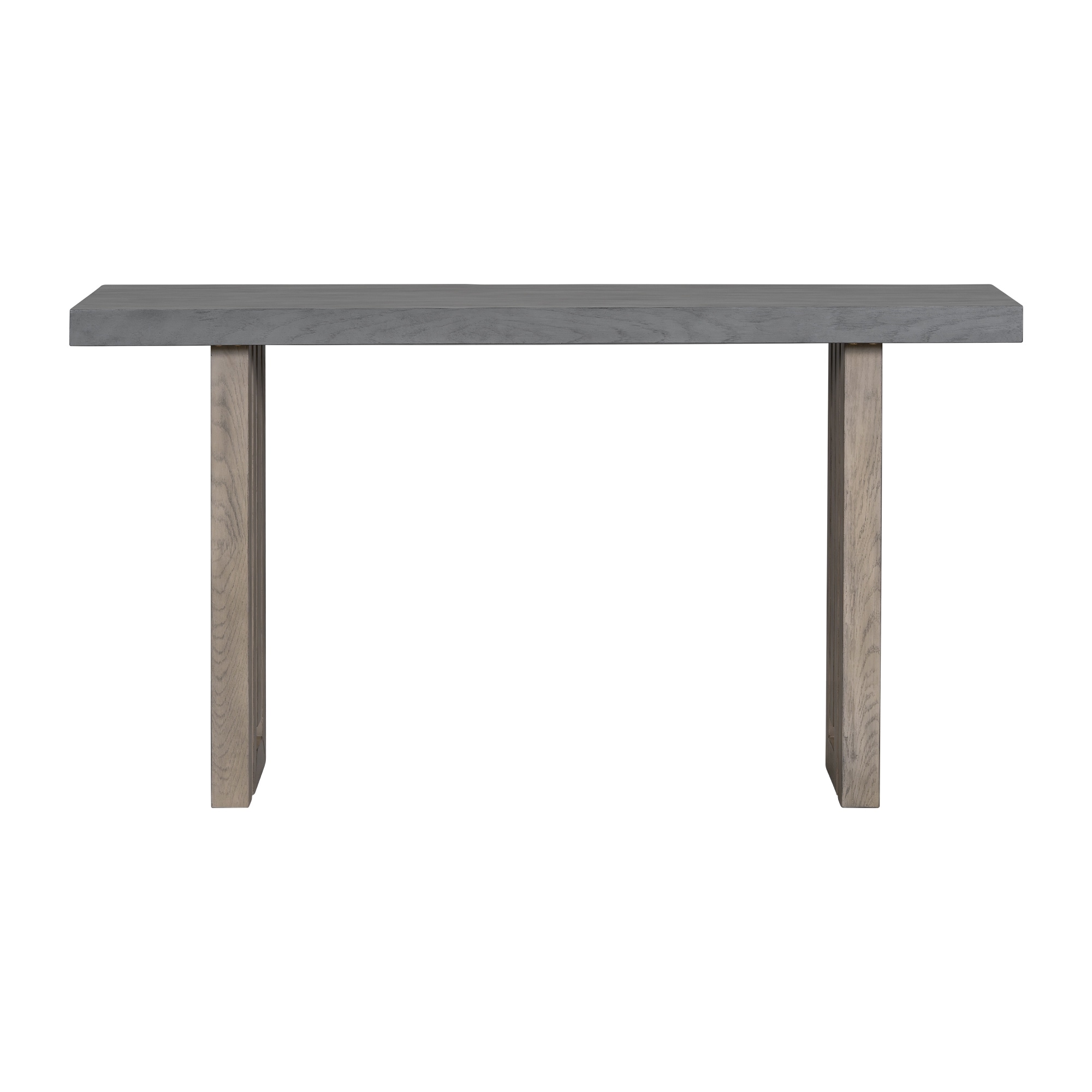 59" MDF Console Table with Artistic Side Panels