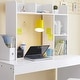 preview thumbnail 2 of 3, The Classic - White Desk Bookshelf