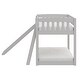 preview thumbnail 10 of 18, Kids Bunk Bed Twin Over Twin with Slide and Stairs, Heavy Duty Solid Wood Twin Bunk Beds