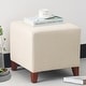 preview thumbnail 34 of 53, Adeco Simple British Style Passionate Cube Ottoman Footstool Beige