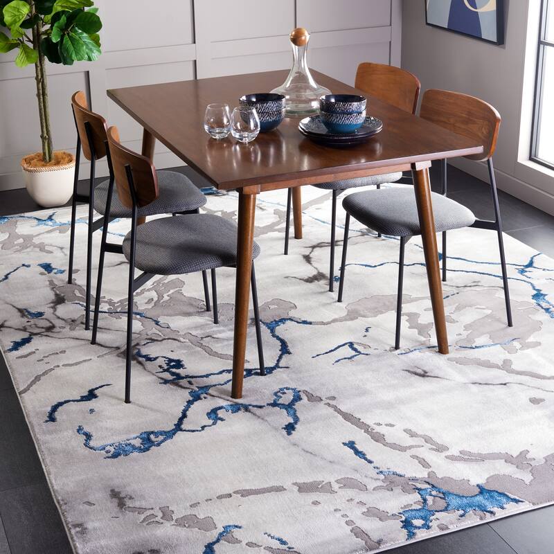 SAFAVIEH Craft Husniye Modern & Contemporary Rug - 10'6" x 14' - Grey/Blue