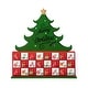 preview thumbnail 4 of 6, Glitzhome 15.25"H Lighted Wooden Christmas Tree Advent Calendar Decor - Multicolor