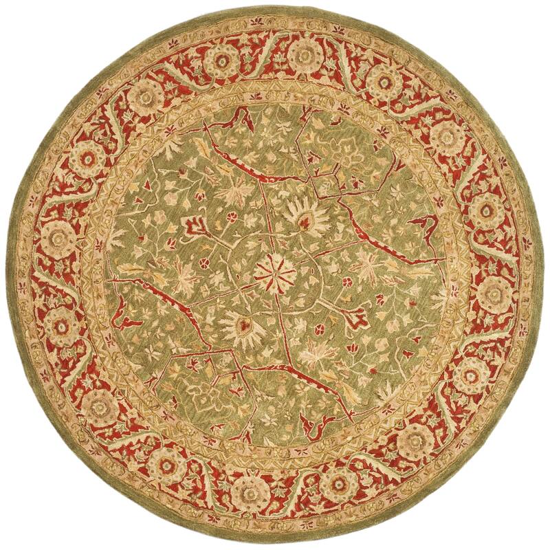 SAFAVIEH Handmade Anatolia Docia Traditional Oriental Hand-spun Wool Rug