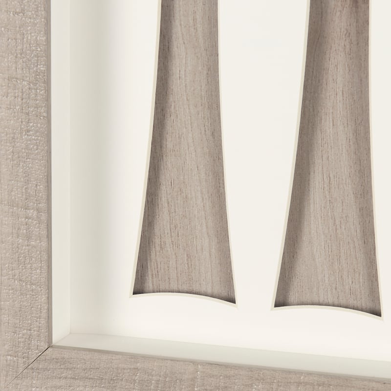 Wood Grain Silhouette III Framed Art Print
