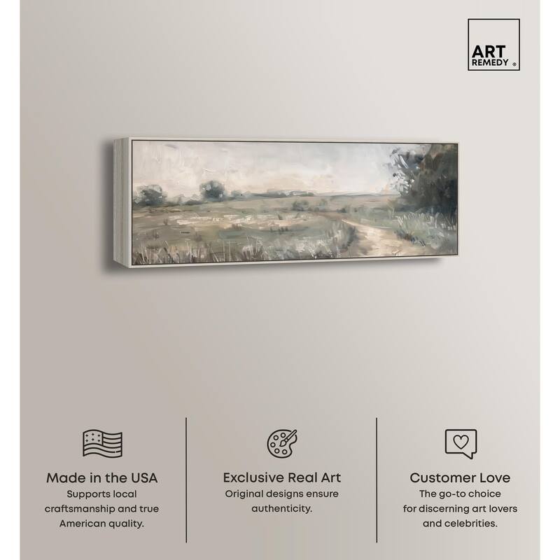 To the Meadow Panoramic Canvas by Art Remedy