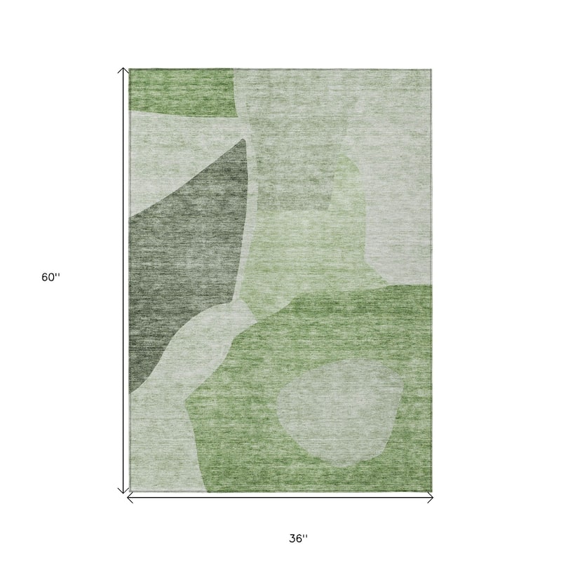 HomeRoots Abstract Transitional Rectangle Outdoor Rug