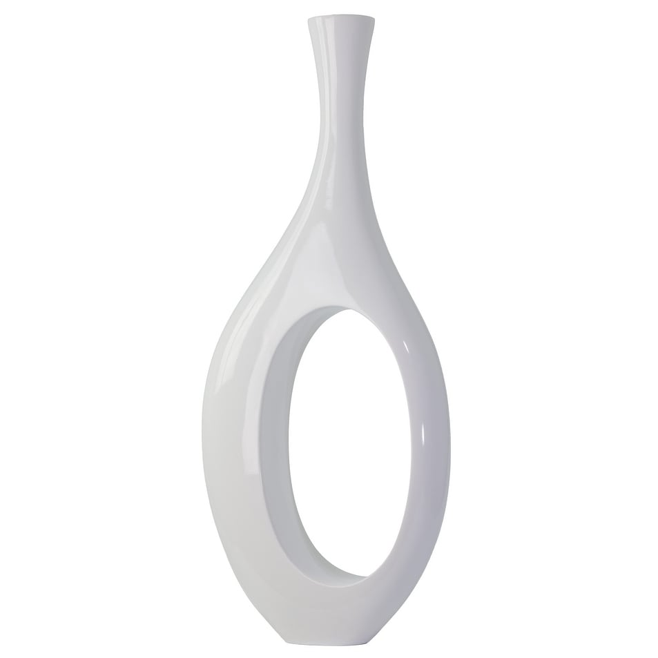 White Resin Tall Floor Vase - 16W, 40H - On Sale - Bed Bath & Beyond -  38408966