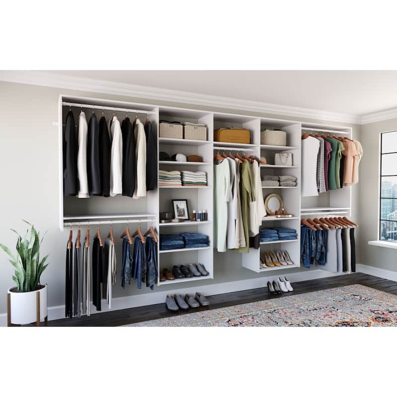 Easy Track 12 Ft. W. Basic Shared Laminate Closet Kit