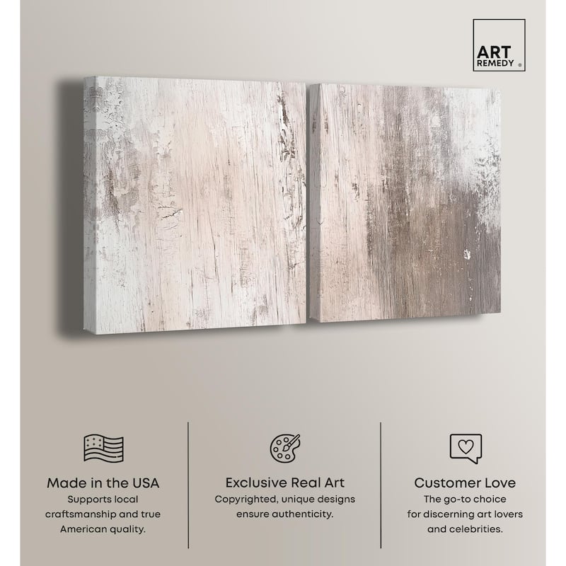 Striated Texture IV Canvas Set of 2 by Art Remedy, Gallery Wrapped
