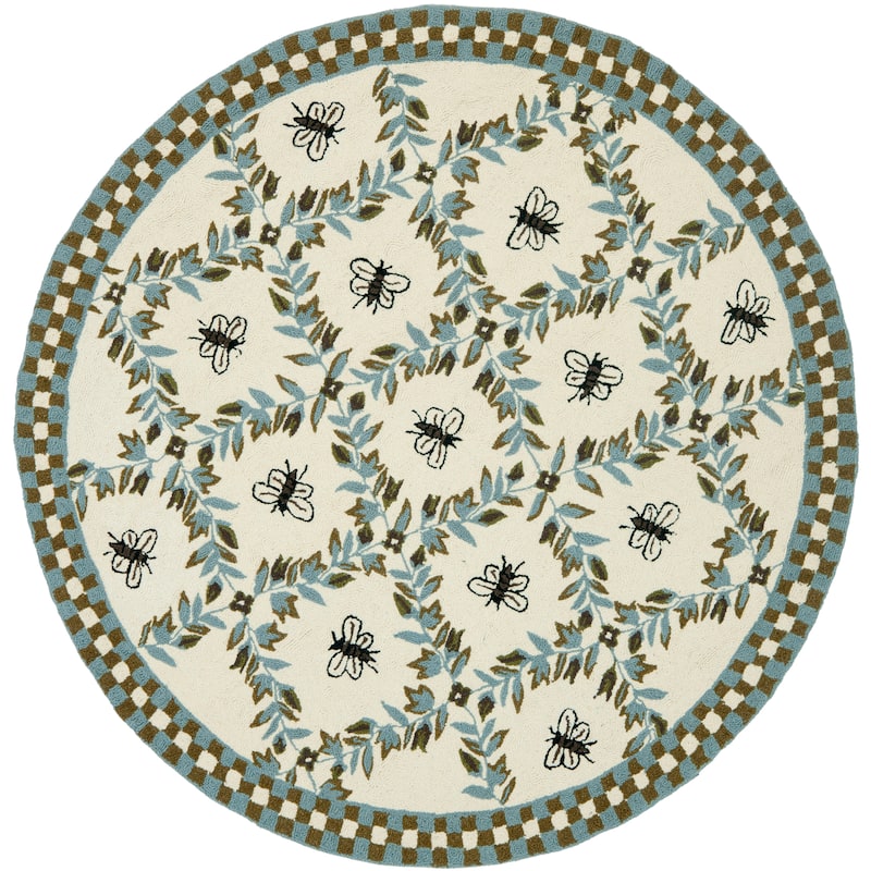 SAFAVIEH Handmade Chelsea Aubree French Country Trellis Wool Rug