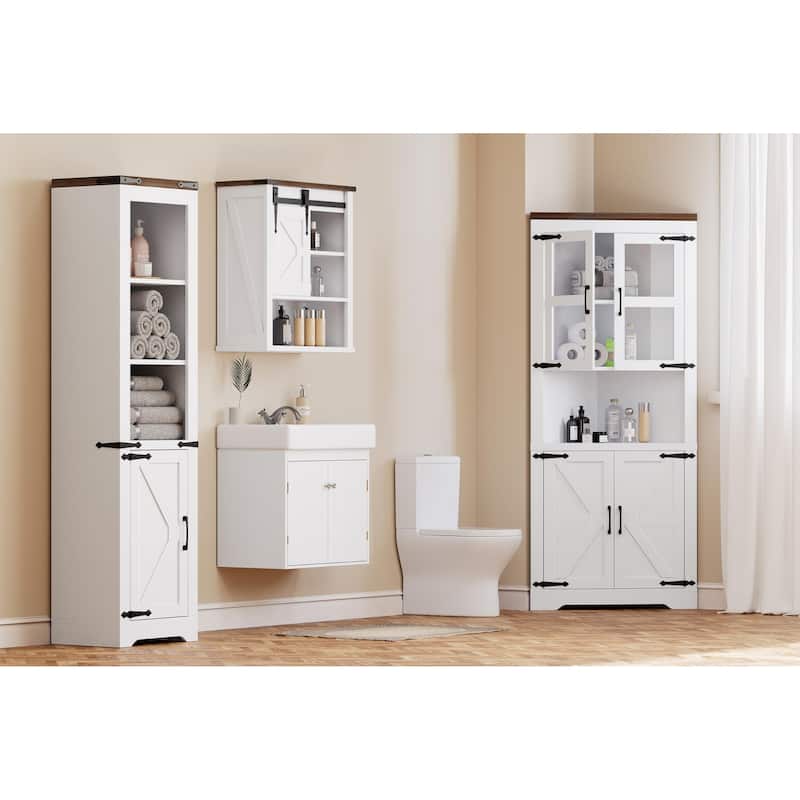 Farmhouse Corner Cabinet