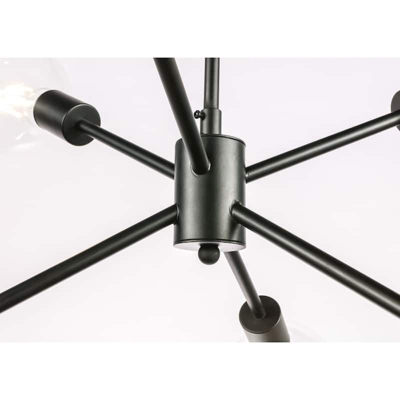 Maya 16-Inch Clear 6-Light Pendant