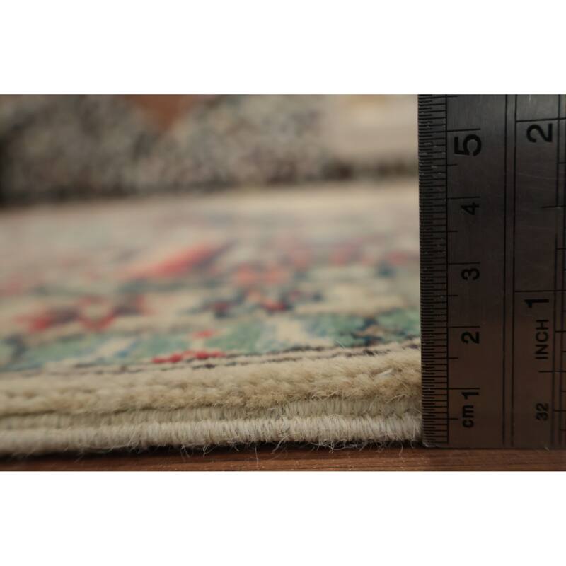 Hand Knotted Oriental 100% Wool Carpet Traditional Geometric Beige & Ivories Kazak Area Rug - 9' 10'' X 8' 4''