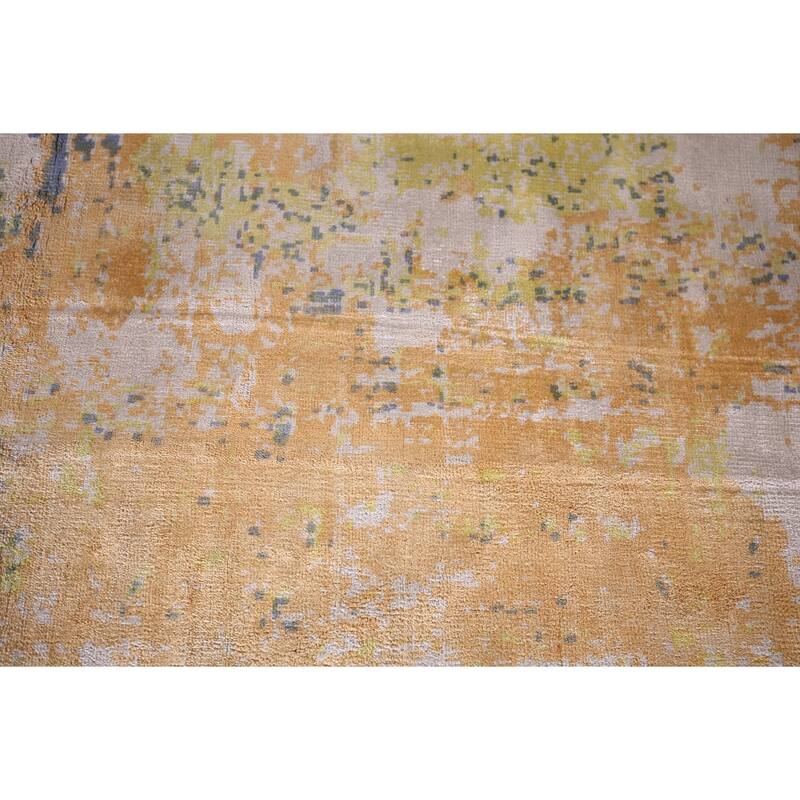 Multicolor Abstract Modern Accent Rug Hand-Knotted Wool Carpet - 4'5" X 6'5"