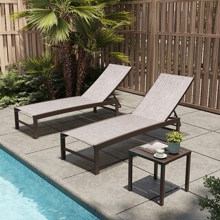 Cape Coral Outdoor Alumnum Adjustable Chase Lounge By Chrstopher
