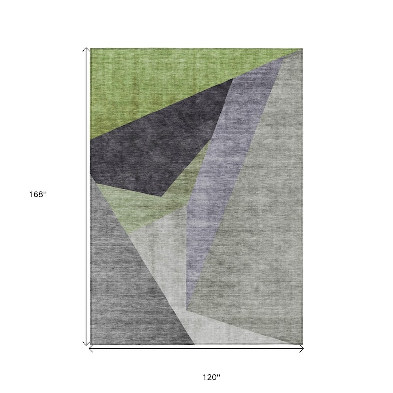 HomeRoots Abstract Transitional Rectangle Outdoor Rug