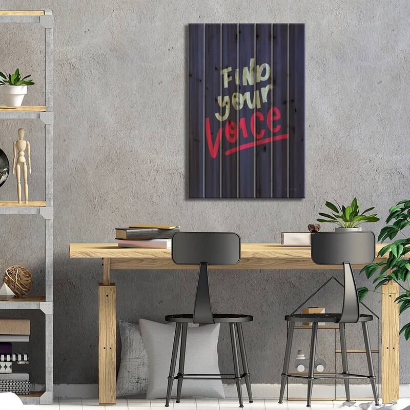 Rise Up I Print On Wood by Becky Thorns - Multi-Color