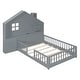 preview thumbnail 31 of 34, House Platform Bed with Window and Bedside Drawers, Shelves and A Set of Sockets and Usb Port