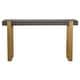 preview thumbnail 1 of 3, Uttermost Kea Contemporary Console Table - 60"W x 33"H x 15"D Grey/Brass - 60"W x 33"H x 15"D
