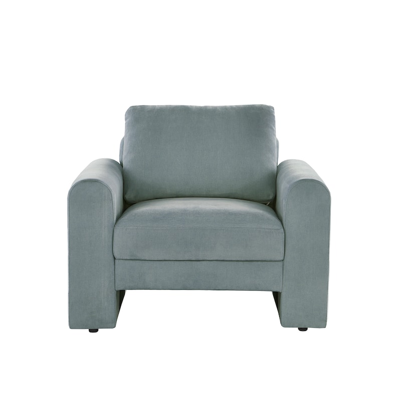 Platt Rounded Arm Chenille Upholstery Accent Chair by iNSPIRE Q Modern