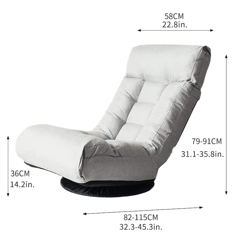 Single Sofa Reclining Chair Lazy Sofa Tatami Balcony Reclining Chair Leisure Sofa Adjustable Chair