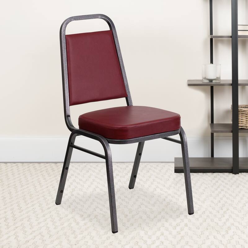 4 Pack Trapezoidal Back Stacking Banquet Chair - 20.25"D x 17.5"W x 36"H