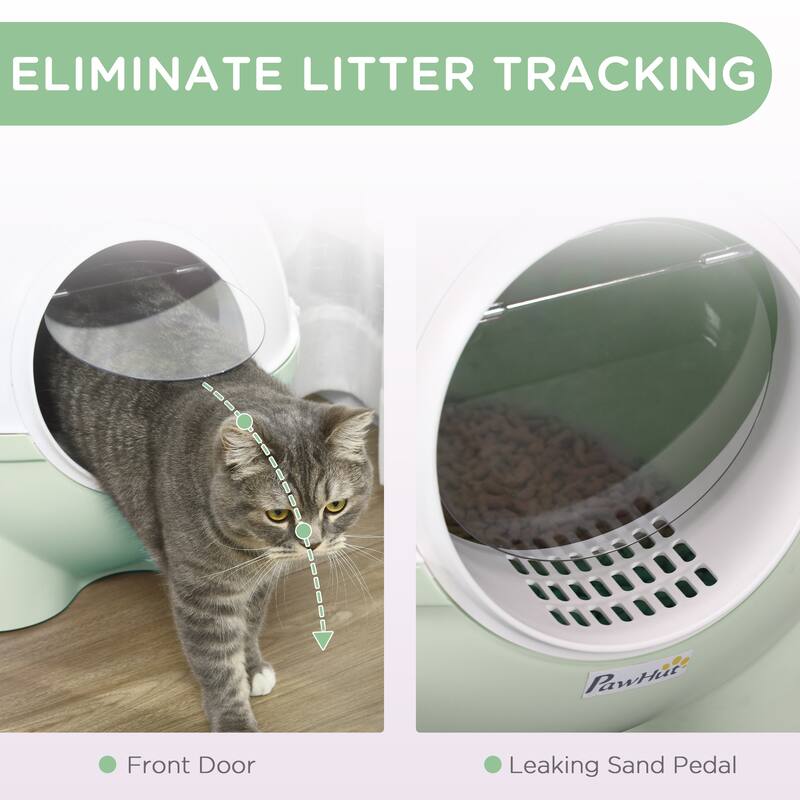 PawHut Hooded Cat Litter Box