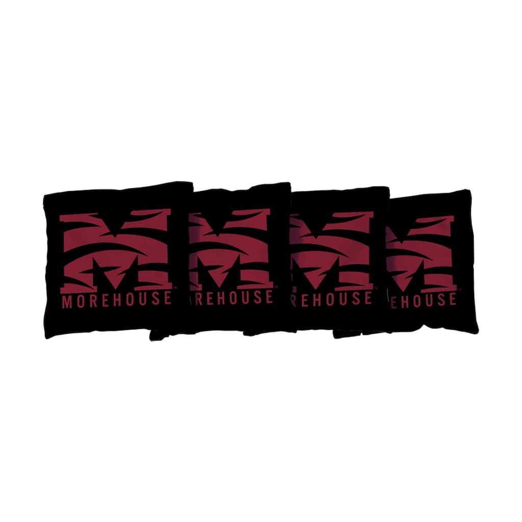 Morehouse Maroon Tigers Black Cornhole Bags