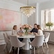 preview thumbnail 12 of 14, 24 in. Modern 5-Tier Gold Crystal Chandelier with 11 Lights, Round Contemporary Ceiling Light for Dining Room and Living Room