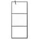 preview thumbnail 3 of 71, vidaXL Walk-in Shower Wall multi size Half Frosted ESG Glass Black